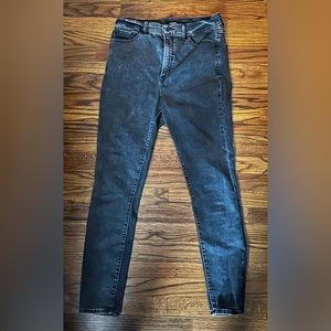 Black wash express skinny jeans